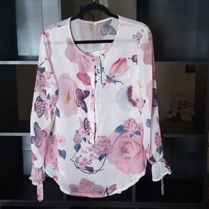 Butterfly Rose blouse